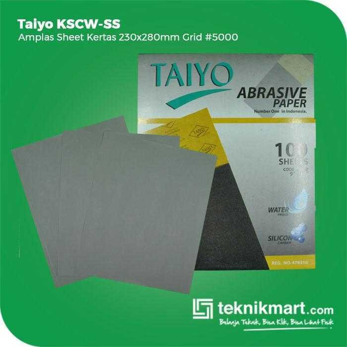 TAIYO KSCW-SS AMPLAS SHEET KERTAS GRID #5000 230X280MM