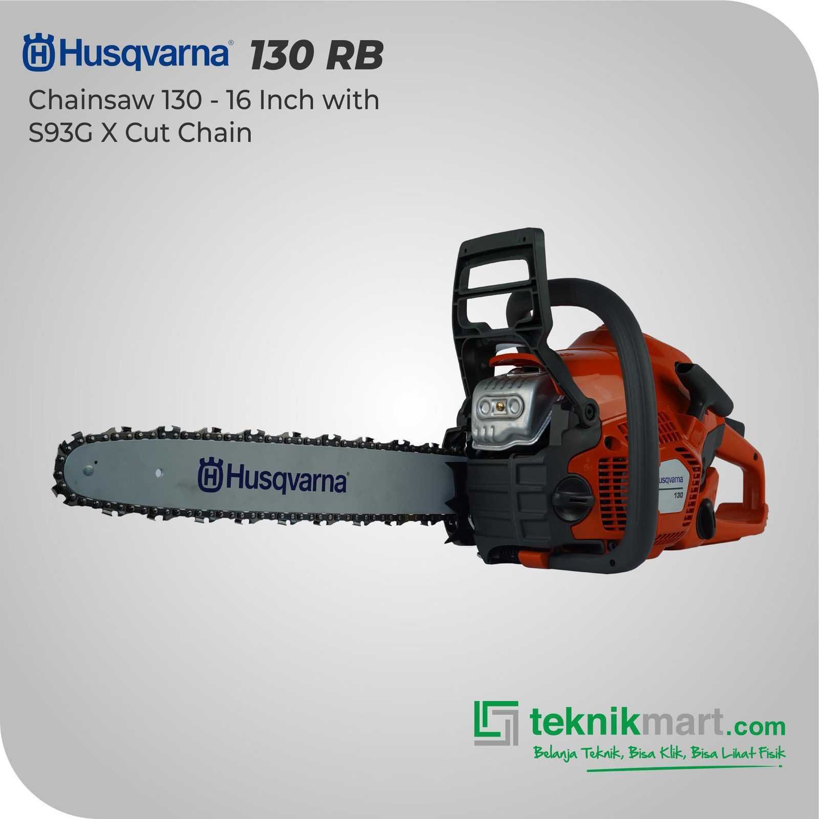 HUSQVARNA 130 - 16" CHAINSAW W/S93G X-CUT CHAIN - Image 4