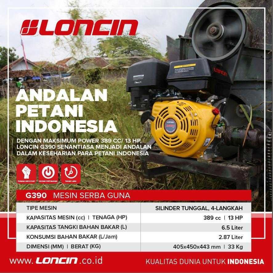 LONCIN G 390 F RECOIL GASOLINE ENGINE 389CC 13HP - Image 4