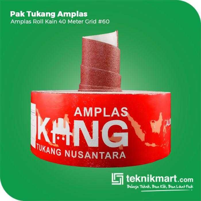 PAK TUKANG AMPLAS ROLL KAIN GRID #60 45 METER X 100 MM