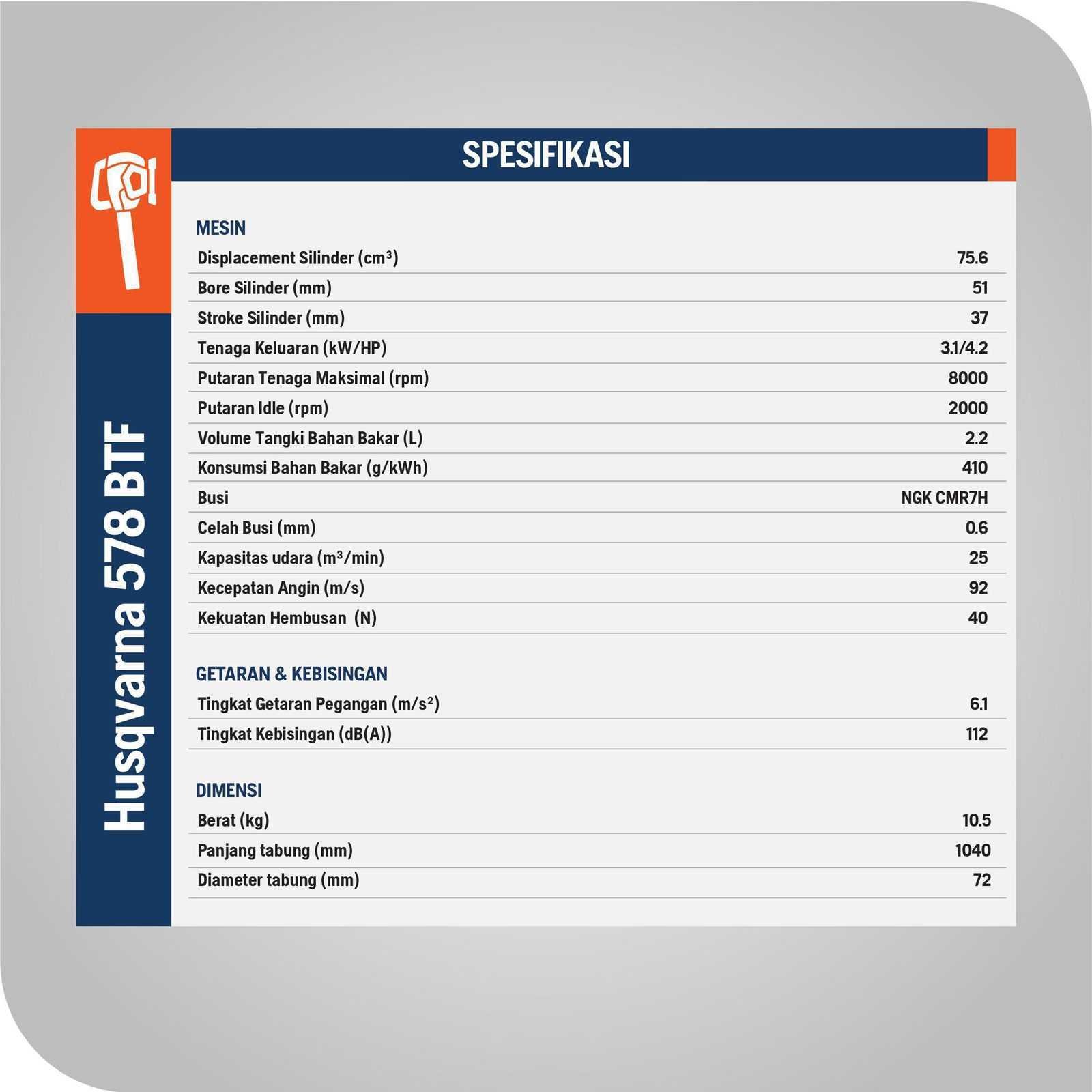 HUSQVARNA 578BTF FIREFIGHTING BLOWER BACKPACK - Image 6