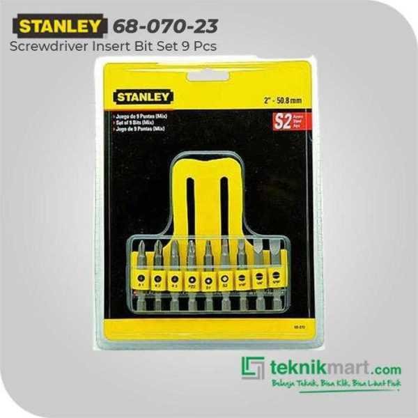 STANLEY 68-070-23 SCREWDRIVER INSERT BIT SET 9 PCS