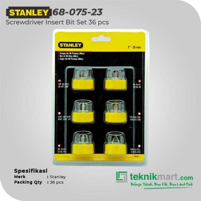 STANLEY 68-075-23 SCREWDRIVER INSERT BIT 36 PCS - Image 2