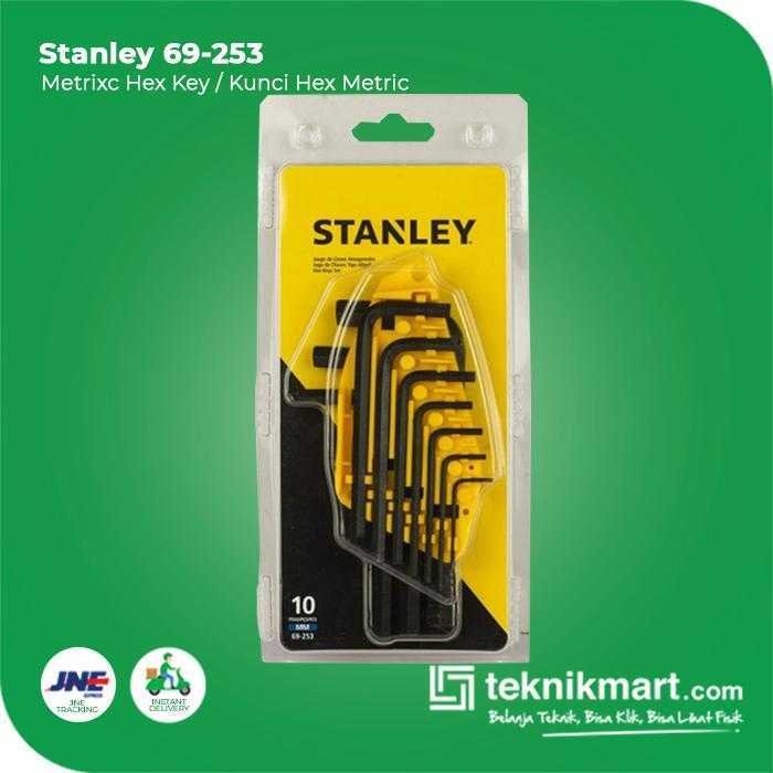 STANLEY 69-253 HEX KEY SET 10PCS METRIC (BLACK) - Image 2