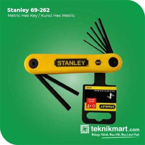 STANLEY 69-262 FOLDING HEX KEY SET 7 PCS METRIC (BLACK & PLASTIC PACKAGE)