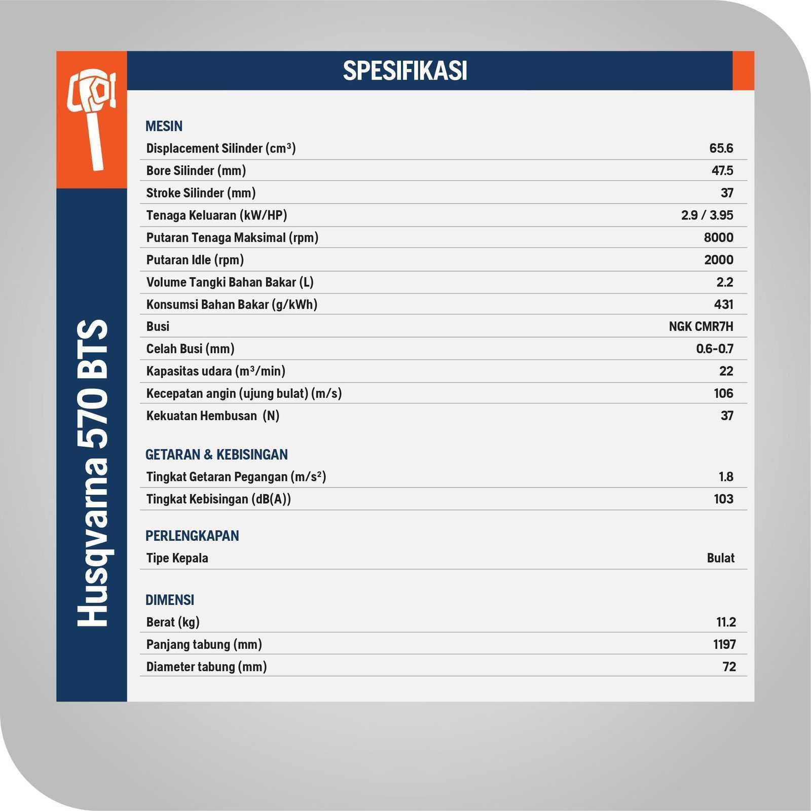 HUSQVARNA 570BTS BLOWER BACKPACK - Image 6