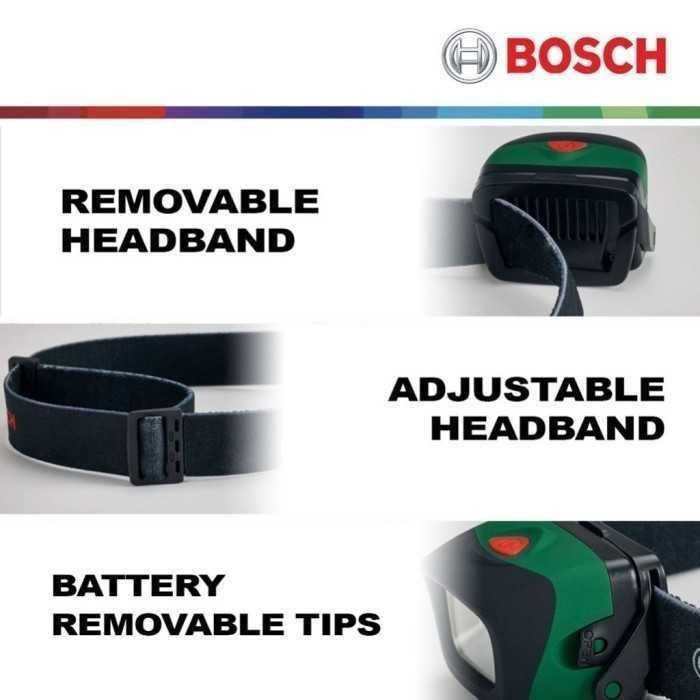 BOSCH HEAD LAMP LED 3WATT 190LUMENS 3X AAA 1.5VOLT - Image 7