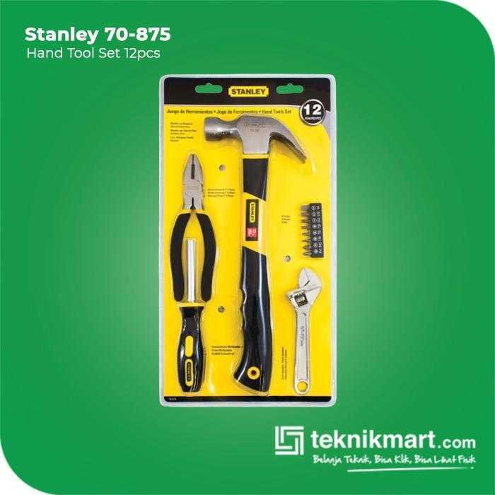 STANLEY 70-875 HAND TOOL SET 12PCS (PLASTIC PACKAGING)