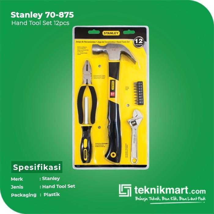 STANLEY 70-875 HAND TOOL SET 12PCS (PLASTIC PACKAGING) - Image 3