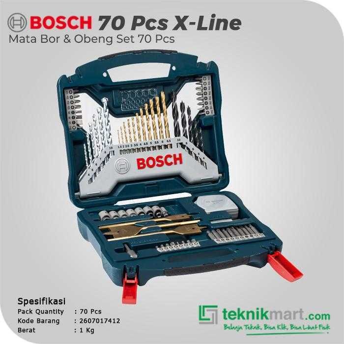 BOSCH 70 X-LINE DRILL AND SCREWDRIVER BITS SET - Image 2