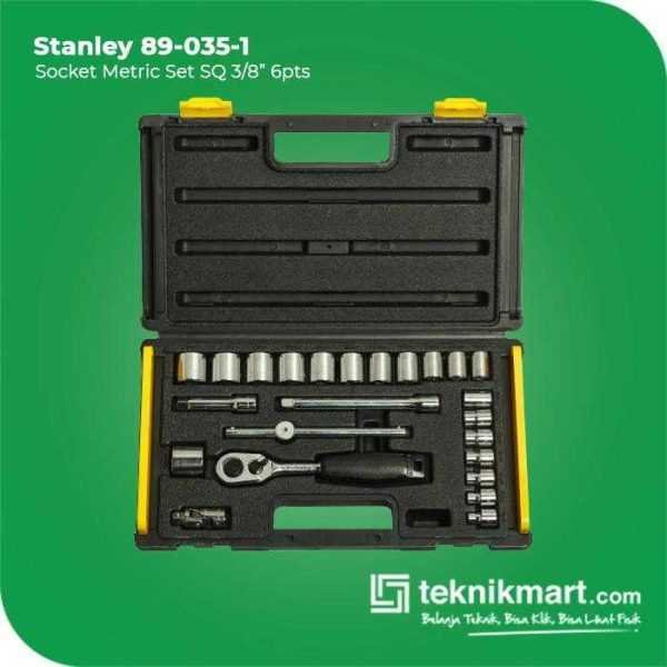 STANLEY 89-035-1 SOCKET SET SQ3/8" 6PTS 24 PCS METRIC WITH PLASTIC CASE