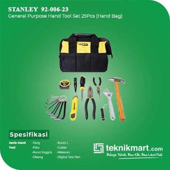 STANLEY 92-006-23 GENERAL PURPOSE HAND TOOL SET 25 PCS (HAND BAG) - Image 2