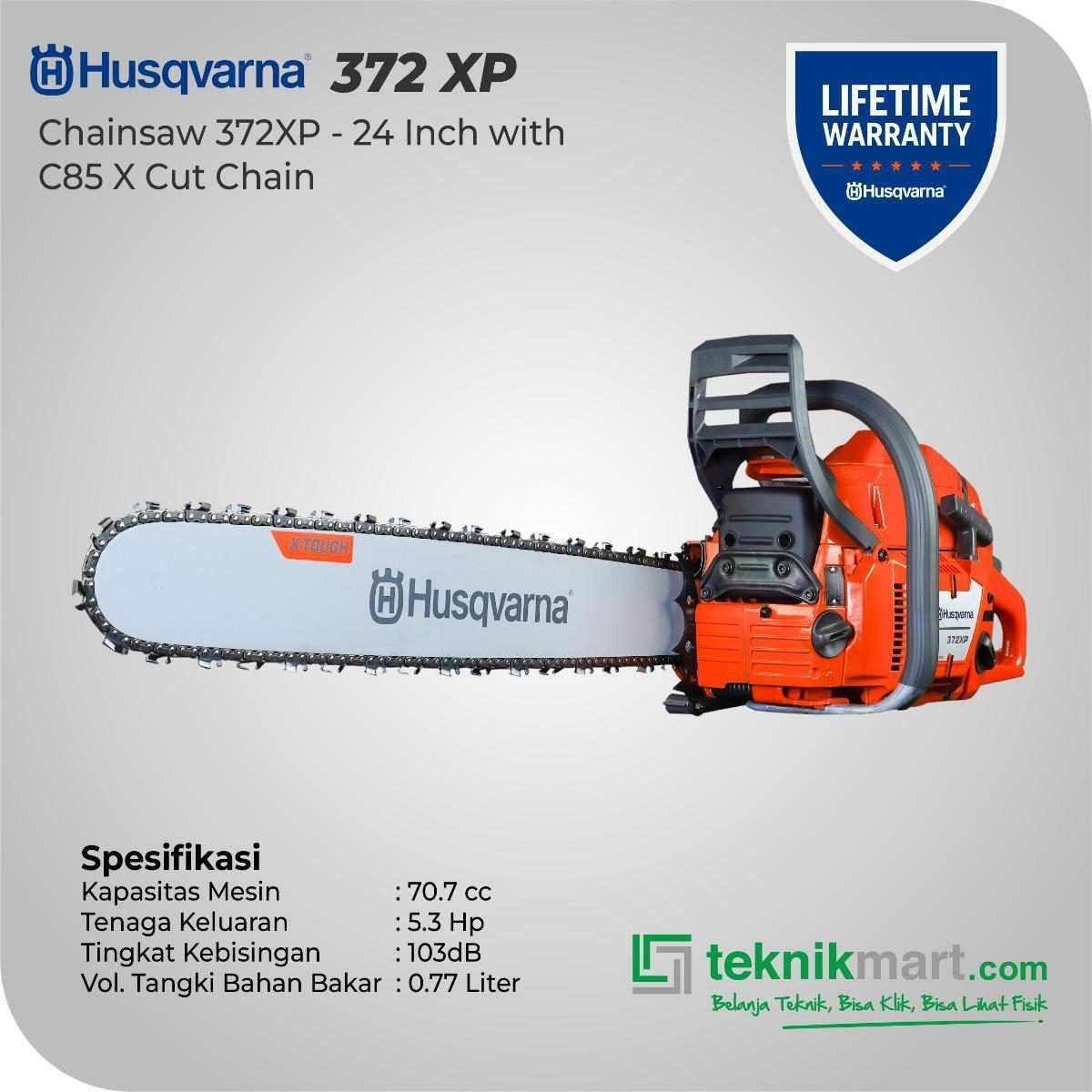HUSQVARNA 372XP - 24" CHAINSAW W/C85 X-CUT CHAIN - Image 2