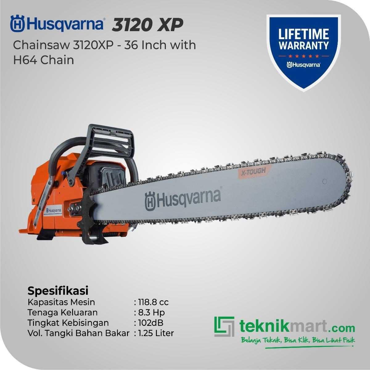 HUSQVARNA 3120XP - 36" CHAINSAW W/H64 CHAIN - Image 2
