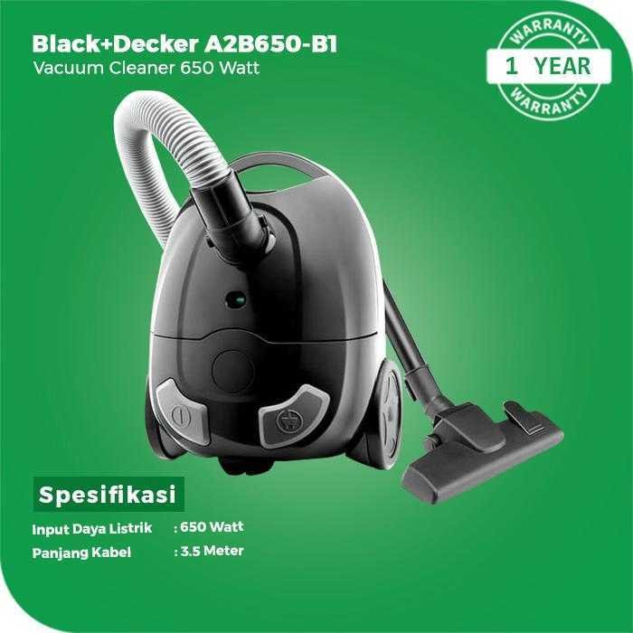 BLACK AND DECKER A2B650 VACUUM CLEANER 650 WATT - Image 2