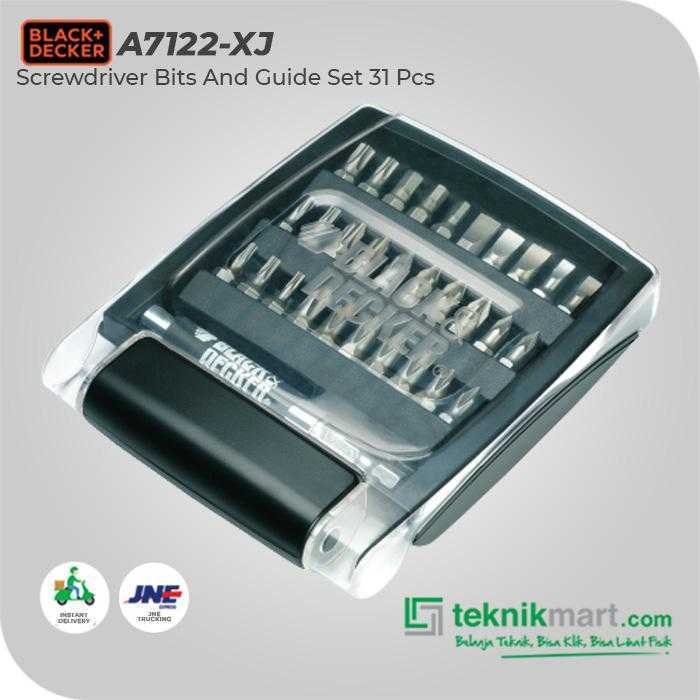 BLACK AND DECKER A7122 SCREWDRIVER BITS AND DRIVE GUIDE SET 31PCS - Image 3