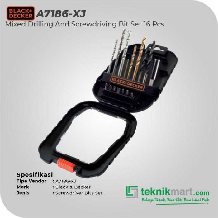 BLACK AND DECKER A7186 MIXED DRILLING & SCREWDRIVING BIT SET 16PCS - Image 3