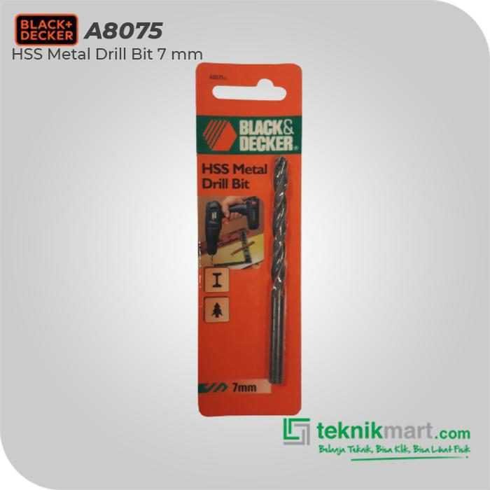 BLACK AND DECKER A8075 HSS METAL DRILL BIT 7.0MM