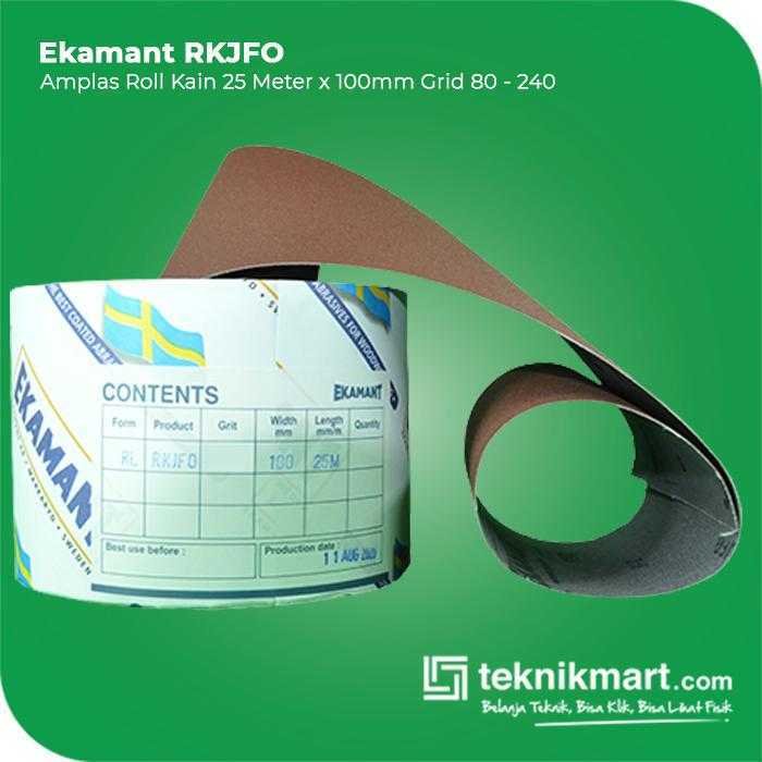 EKAMANT RKJFO AMPLAS ROLL KAIN GRID #180 25METERX100MM