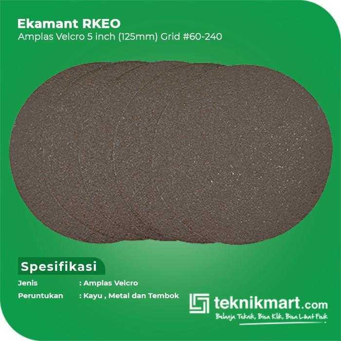 EKAMANT RKEO AMPLAS DISC VELCRO GRID #80 5 INCH - Image 2