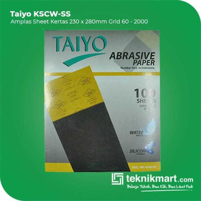 TAIYO KSCW-SS AMPLAS SHEET KERTAS GRID #400 230X280MM