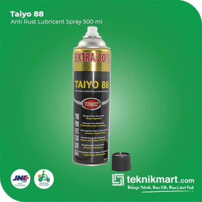TAIYO 88 ANTI RUST LUBRICANT SPRAY 500 ML - Image 3