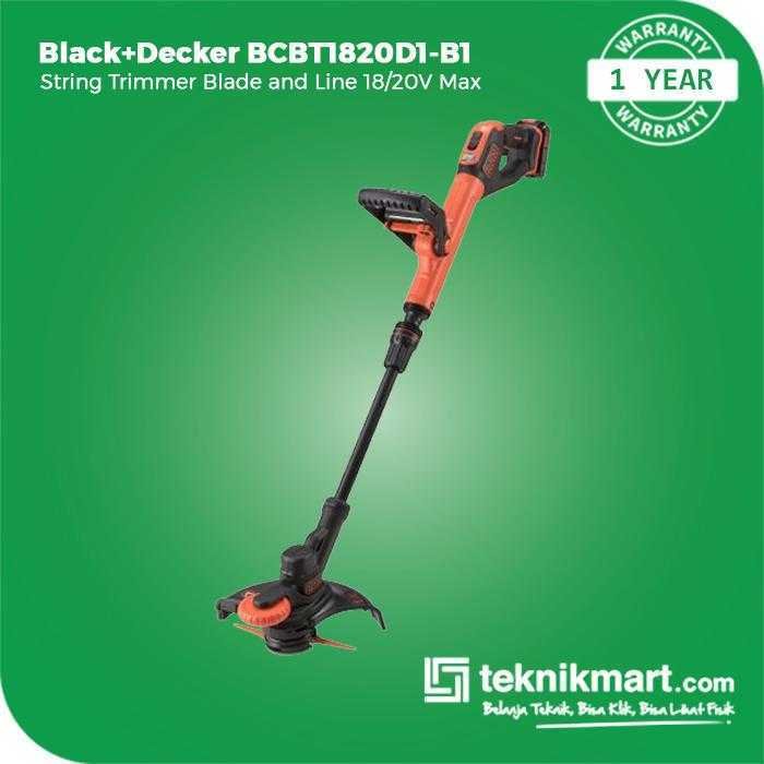 BLACK AND DECKER BCBT1820D1 STRING TRIMMER WITH BLADE AND LINE 18/20 VOLT (MAX)