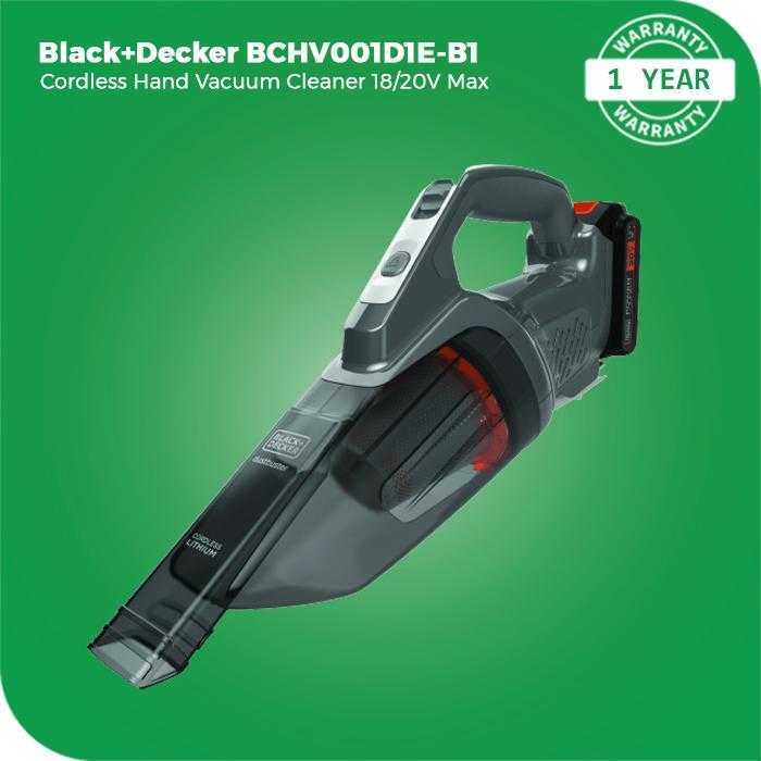 BLACK AND DECKER BCHV001D1E CORDLESS POWER HAND VACUUM CLEANER 20VOLT 1.5AH