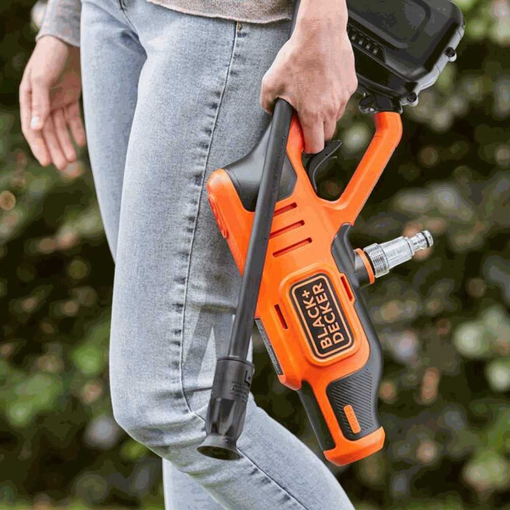 BLACK AND DECKER BCPC20D1 CORDLESS HIGH PRESSURE CLEANER 20VOLT 24BAR 2SPEED - Image 9