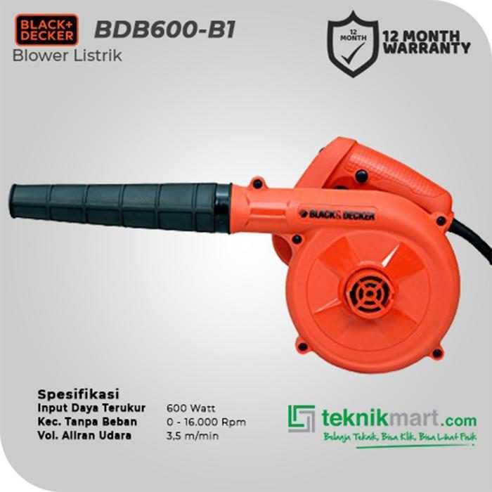 BLACK AND DECKER BDB600 VARIABLE SPEED BLOWER 600 WATT - Image 2