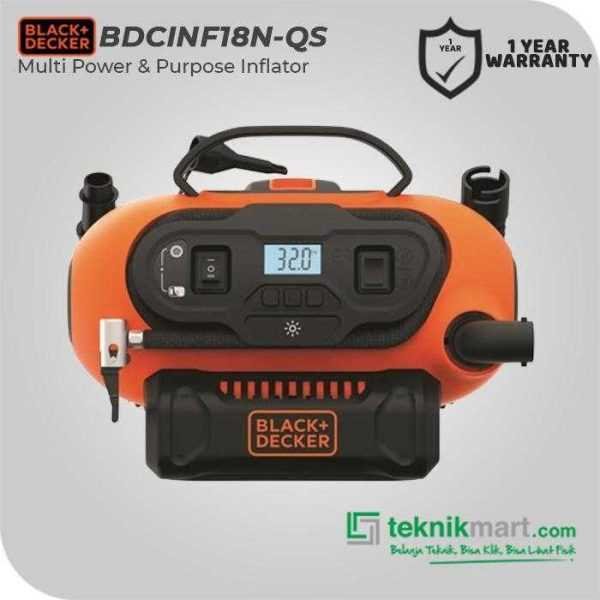 BLACK AND DECKER BDCINF18N MULTI POWER AND PURPOSE INFLATOR 18 VOLT