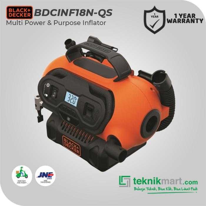 BLACK AND DECKER BDCINF18N MULTI POWER AND PURPOSE INFLATOR 18 VOLT - Image 3