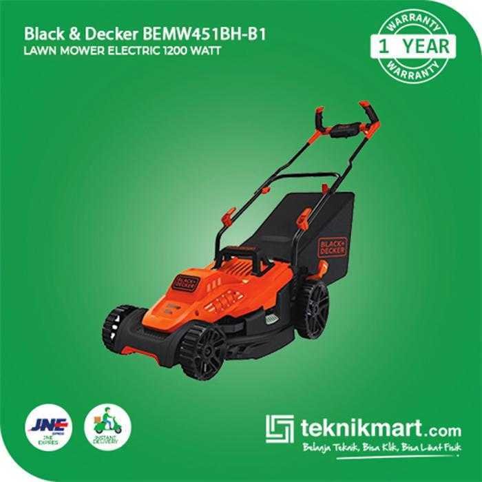 BLACK AND DECKER BEMW451BH ELECTRIC LAWN MOWER 1200 WATT 32CM - Image 3