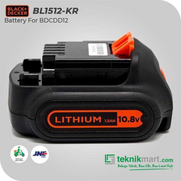 BLACK AND DECKER BL1512 BATTERY LITHIUM 10.8VOLT 1.5AH FOR BDCDD12 - Image 3