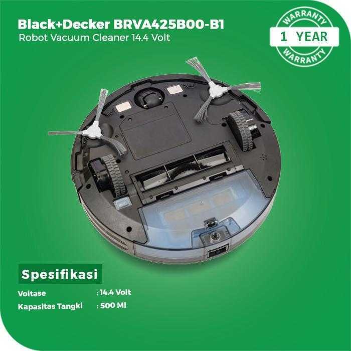 BLACK AND DECKER BRVA425B00 ROBOT VACUUM CLEANER 14.4 VOLTS 2600AH BLACK - Image 2