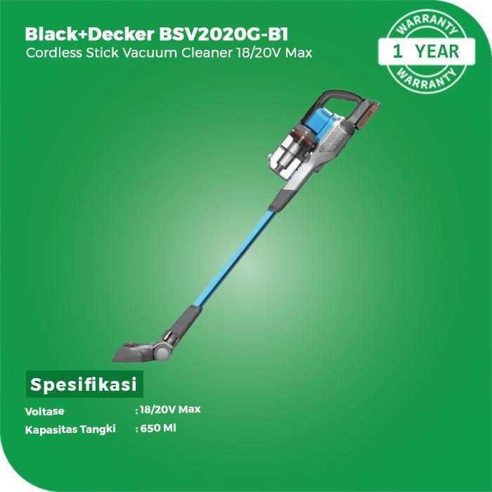 BLACK AND DECKER BSV2020G CORDLESS VACUUM CLEANER 20VOLT 3IN1 - Image 2