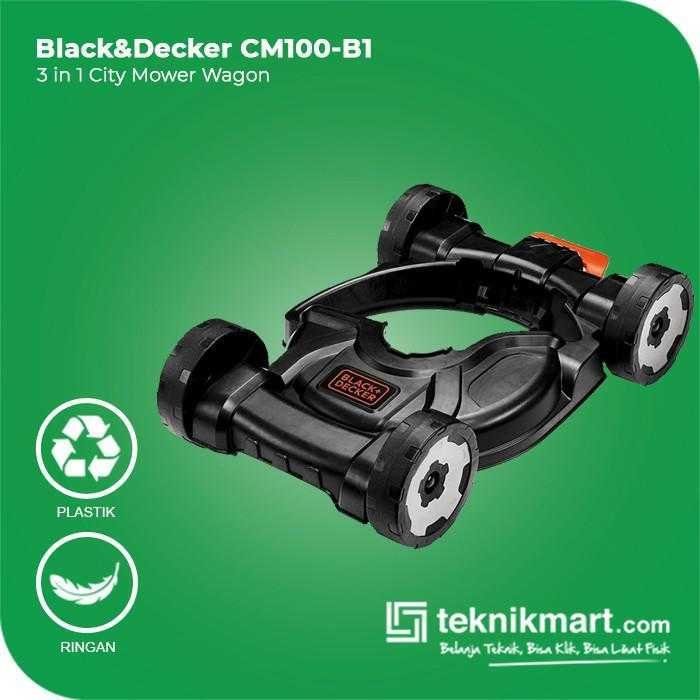 BLACK AND DECKER CM100 CITY MOWER WAGON 3 IN 1 ACC FOR GL4525, STC1820, STC1815, ST5530, ST4525, GL5028, STC1820D, ST5528, GL5530