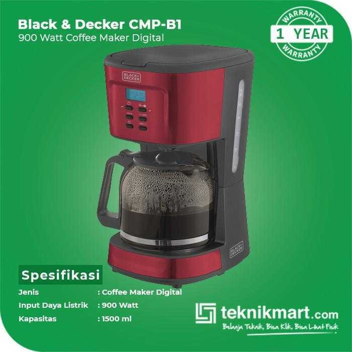 BLACK AND DECKER CMP COFFEE MAKER DIGITAL 900WATT - Image 2