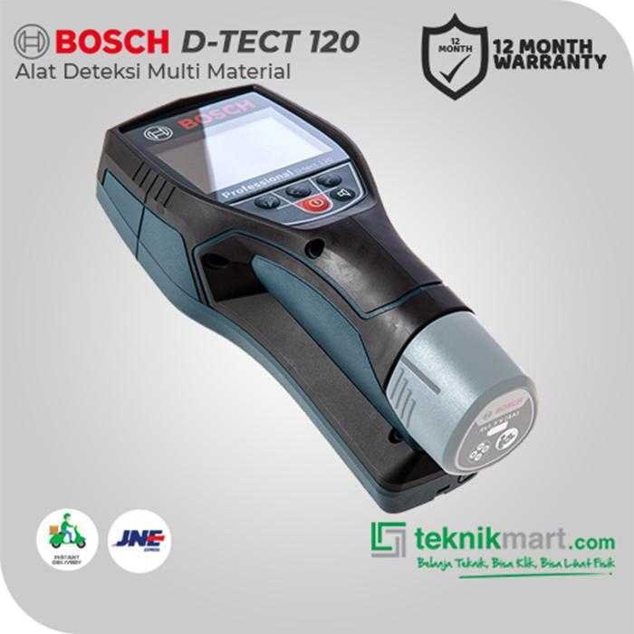 BOSCH D-TECT 120 DETECTOR WALL SCANNER 12VOLT (PLASTIC PIPES,METAL,LIVE WIRES) - Image 3