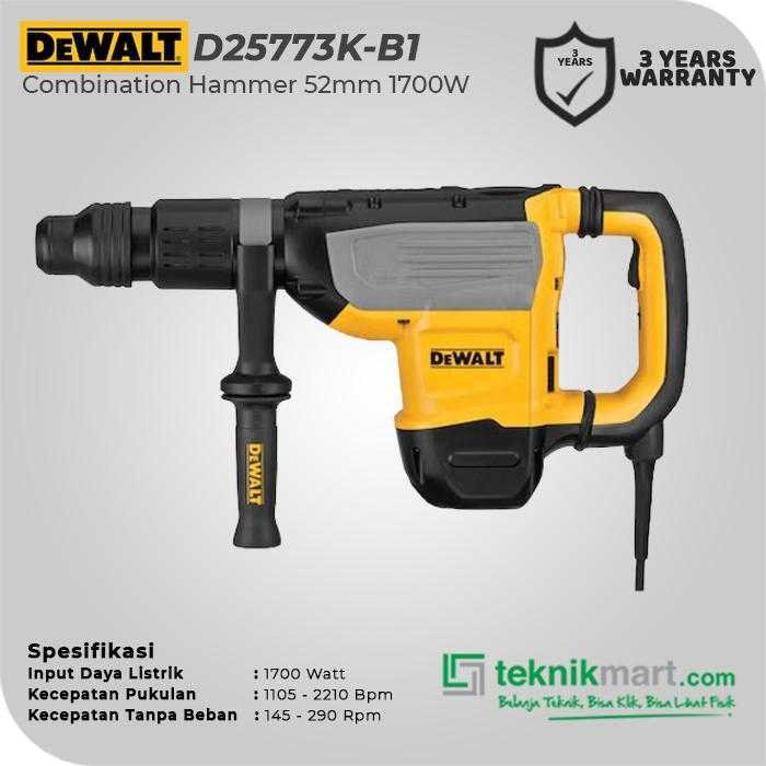 DEWALT D25773K DEMOLITION HAMMER SDS MAX 1700WATT 52MM 9KG - Image 2