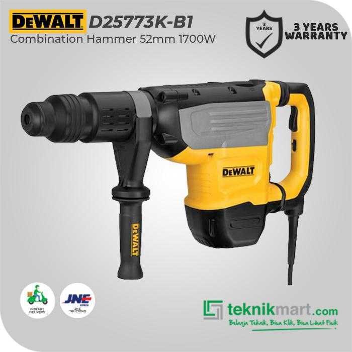 DEWALT D25773K DEMOLITION HAMMER SDS MAX 1700WATT 52MM 9KG - Image 3