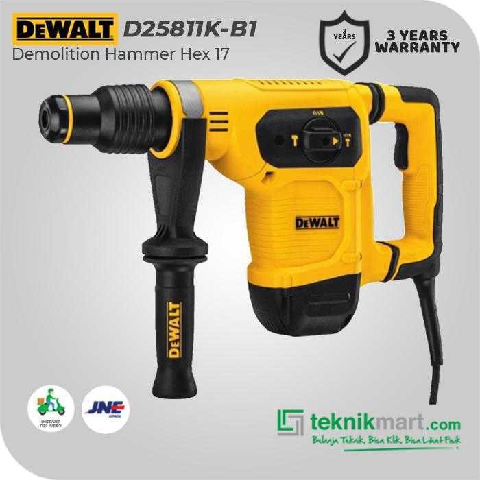 DEWALT D25811K DEMOLITION HAMMER CHIPPING 1050WATT HEX 17 7.1JOULE - Image 2