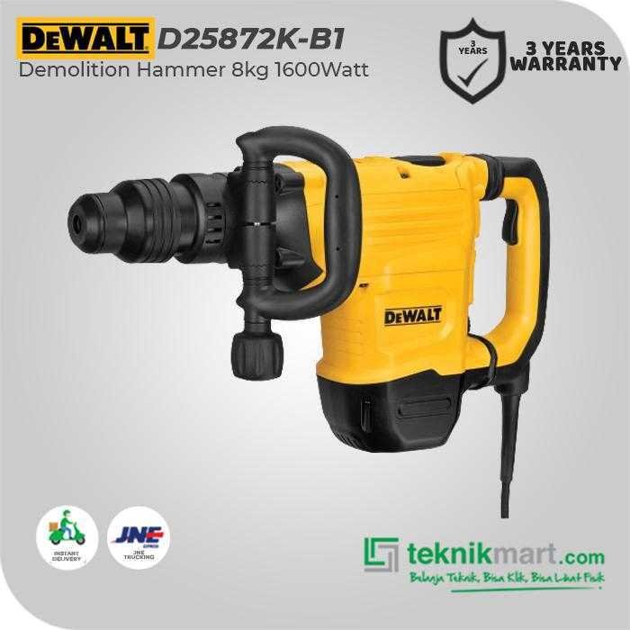 DEWALT D25872K DEMOLITION HAMMER SDS MAX 1600WATT 13.3JOULE - Image 3