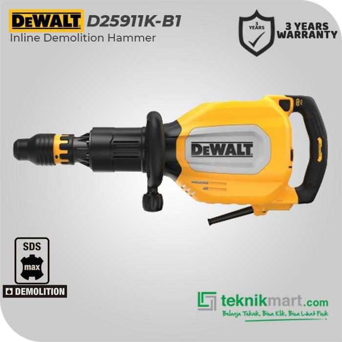 DEWALT D25911K DEMOLITION HAMMER SDS MAX 1700WATT 27JOULE