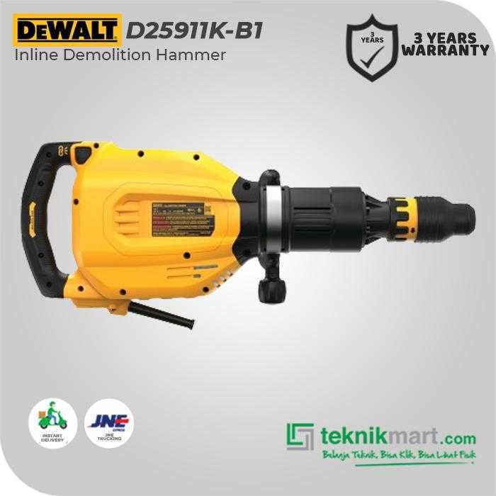 DEWALT D25911K DEMOLITION HAMMER SDS MAX 1700WATT 27JOULE - Image 3