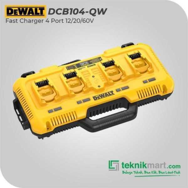 DEWALT DCB104 FAST CHARGER 4-PORT 12V/20V/60V (MAX) 8A