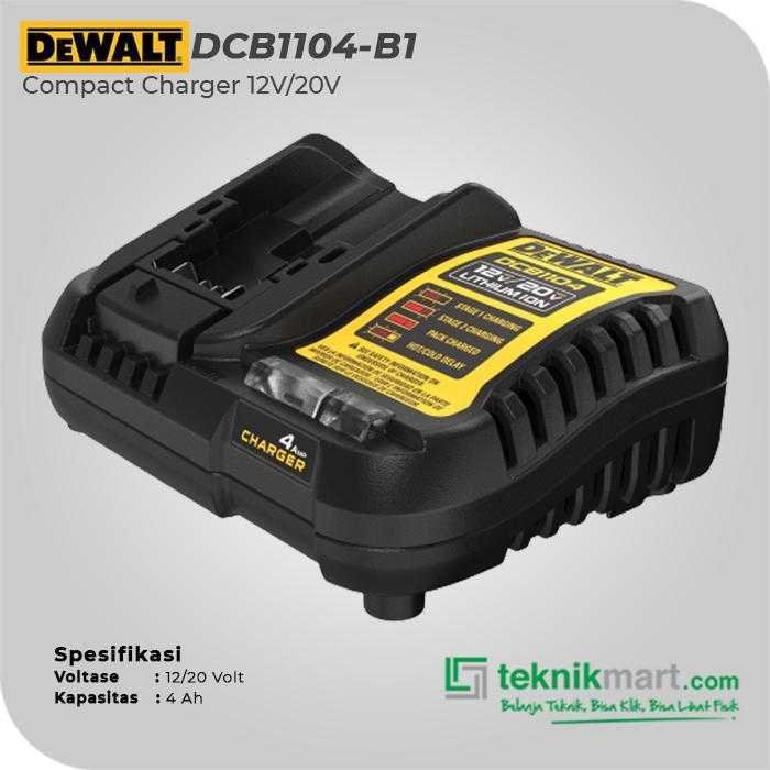 DEWALT DCB1104 COMPACT CHARGER 12V/20V XR 4A - Image 3