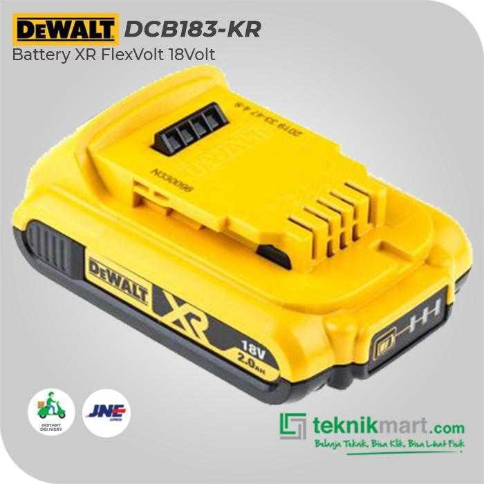 DEWALT DCB183 BATTERY 18VOLT 2.0AH - Image 3