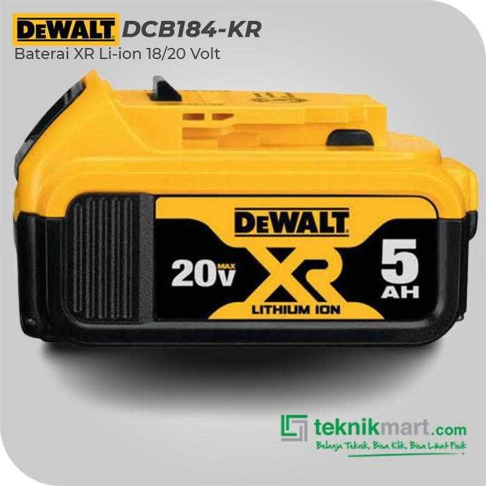 DEWALT DCB184 BATTERY 18VOLT 5.0AH