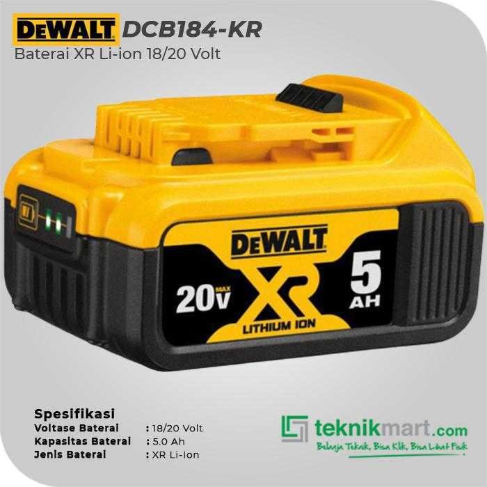 DEWALT DCB184 BATTERY 18VOLT 5.0AH - Image 4
